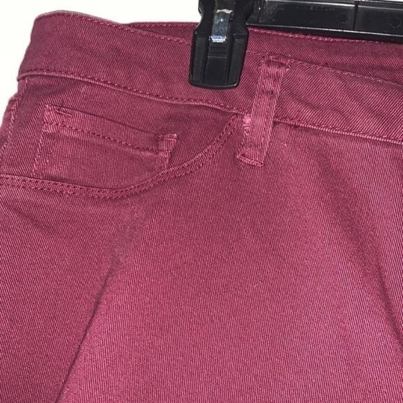 Refuge+ Womens Distressed Burgundy Skinny Leggings Size 16 - Picture 2 of 11